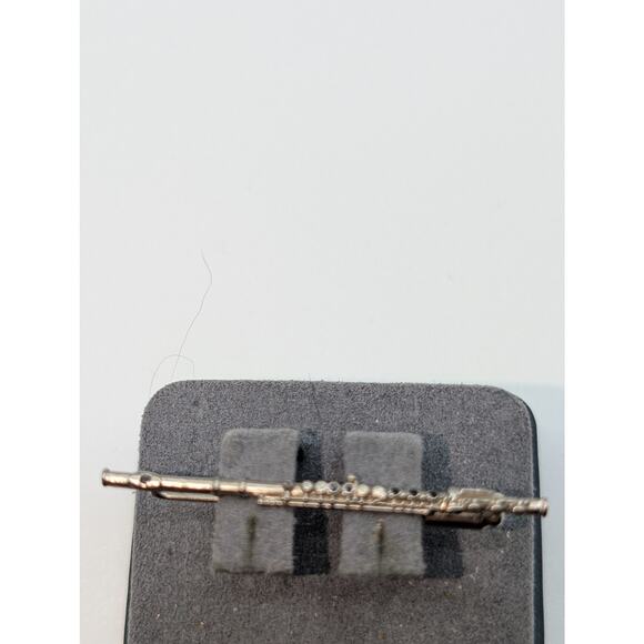 Vintage Future Primitive USA Signed 2" Long Flute Stick Pin - Picture 1 of 5